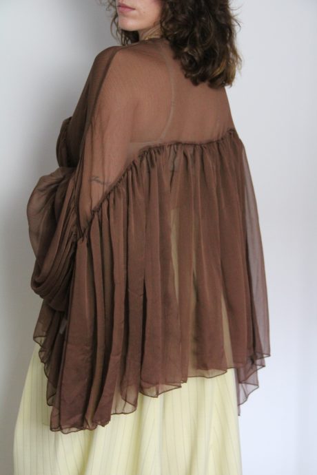 Blusa Fluída Castanha